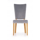 Стул HALMAR ROIS дуб медовый/серый